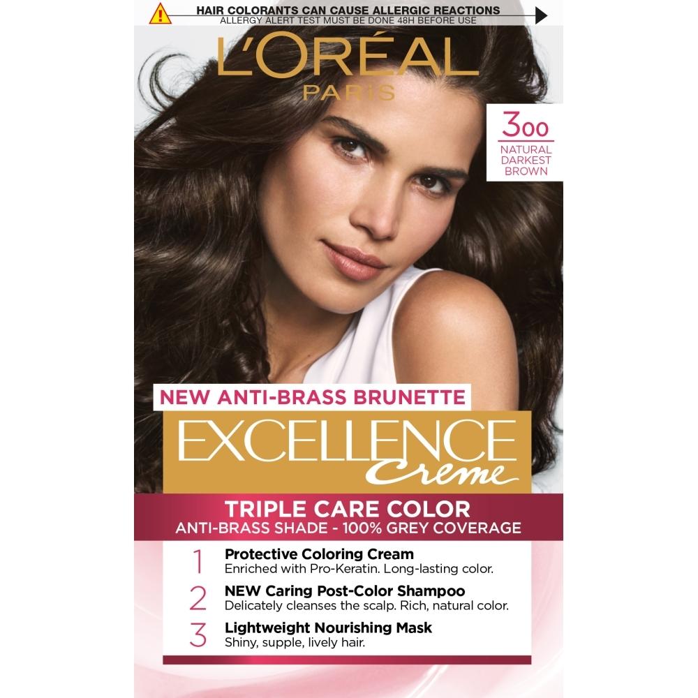 L'Oréal EXCELLENCE 300 TRUE DARK BROWN L'Oréal EXCELLENCE 300 TRUE DARK BROWN