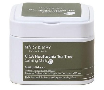 Mary and May Cica Houttuynia Tea Tree Calming Mask маски за лице с азиатска центела