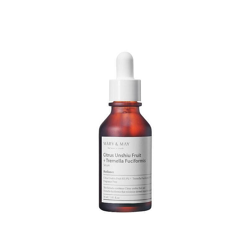 Mary and May Citrus Unshiu + Tremella Fuciformis Serum серум за лице с екстракт от сацума и сребърни ушички Mary and May Citrus Unshiu + Tremella Fuciformis Serum серум за лице с екстракт от сацума и сребърни ушички