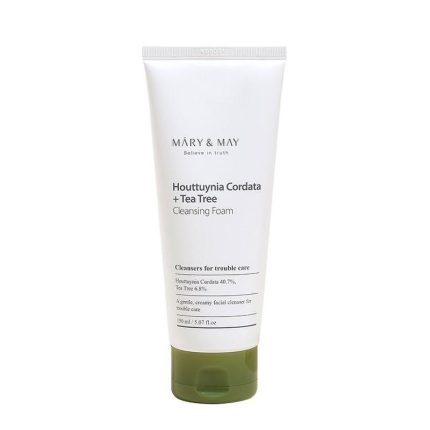 Mary and May Houttuynia Cordata + Tea Tree Cleansing Foam почистваща пяна за лице с хутиния и чаено дърво