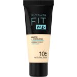 Maybelline  FIT ME MATTE Фон дьо тен 105 Natur