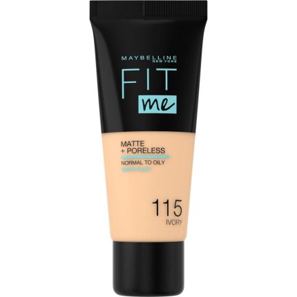 Maybelline  FIT ME MATTE Фон дьо тен 115 IVORY