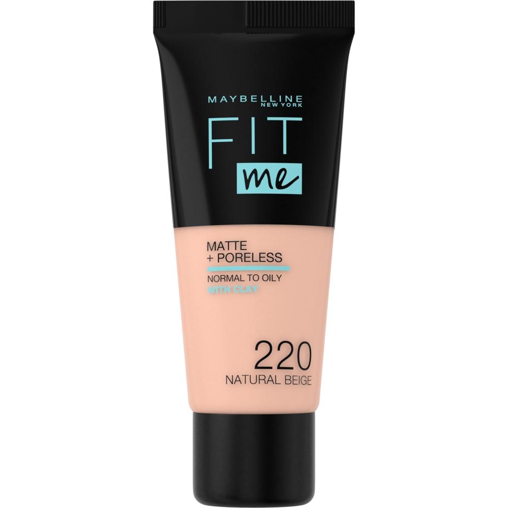 Maybelline FIT ME MATTE Фон дьо тен 220 NATURAL BEIG Maybelline FIT ME MATTE Фон дьо тен 220 NATURAL BEIG